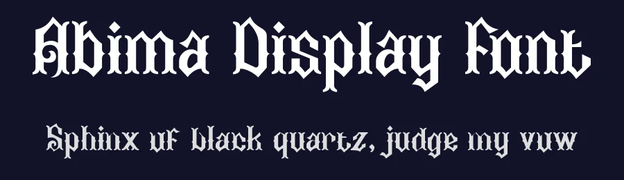 Abima Display Font by Eko Kurniawan — Display Font — thumbnail 2