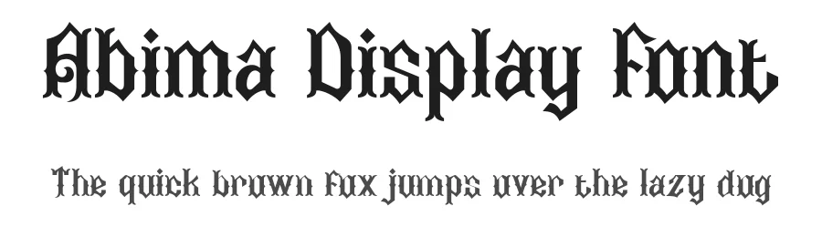 Abima Display Font by Eko Kurniawan — Display Font