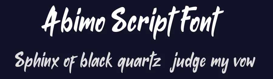 Abimo Script Font by inspirasign — Script Handwritten Font — thumbnail 2