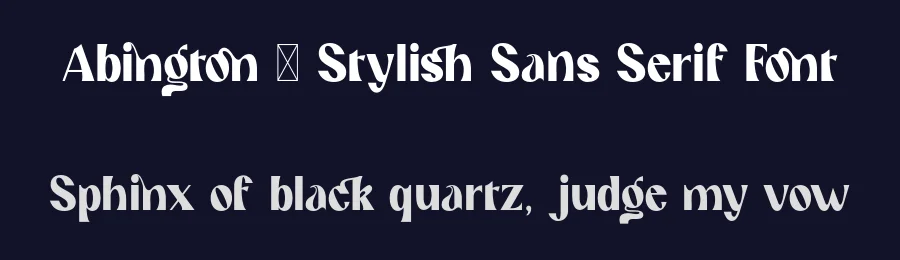 Abington – Stylish Sans Serif Font by 177Studio — Sans Serif Font — thumbnail 2