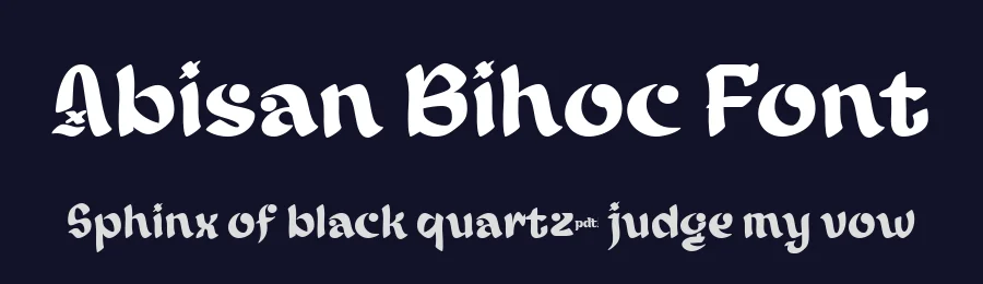 Abisan Bihoc Font by productype — Decorative Font — thumbnail 2
