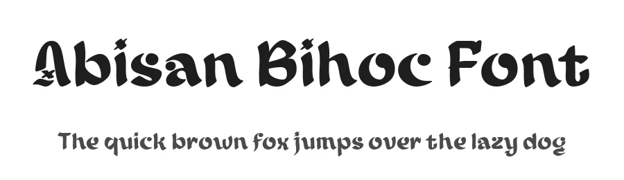 Abisan Bihoc Font by productype — Decorative Font