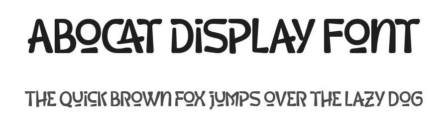 Abocat Display Font by Grontype — Display Font