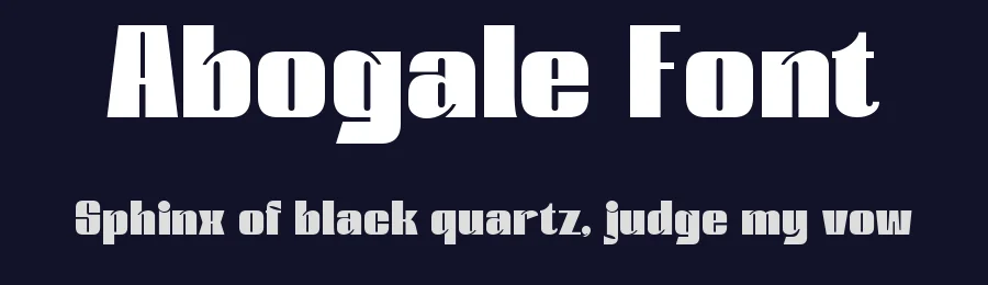 Abogale Font by rvandtype — Display Font — thumbnail 2