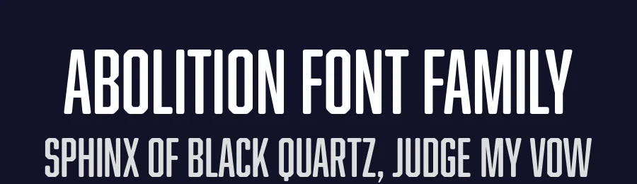 Abolition Font Family by Fort Foundry — Display Font — thumbnail 2