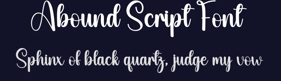 Abound Script Font by creativeletter — Script Handwritten Font — thumbnail 2