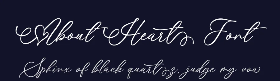 About Heart Font by Subectype — Script Handwritten Font — thumbnail 2