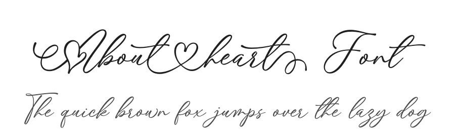Aboutheart Font by Subectype — Script Handwritten Font