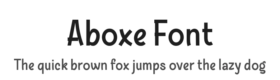 Aboxe Font by productype — Decorative Font