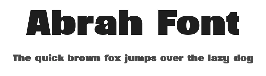 Abrah Font by SlideShoot — Sans Serif Font