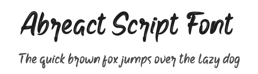 Abreact Script Font by productype — Script Handwritten Font