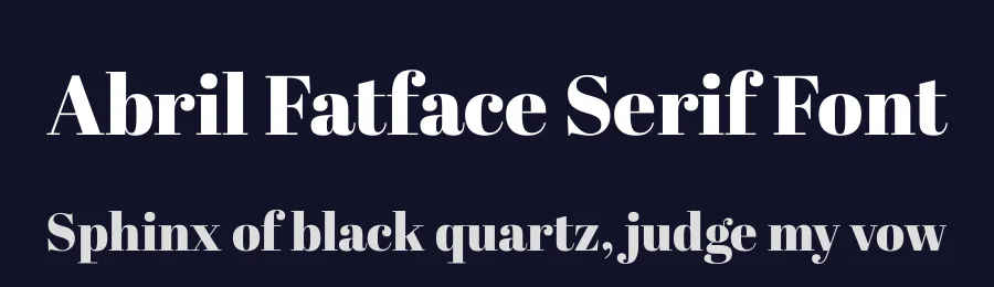 Abril Fatface Serif Font by Castiglioni — Display Font — thumbnail 2