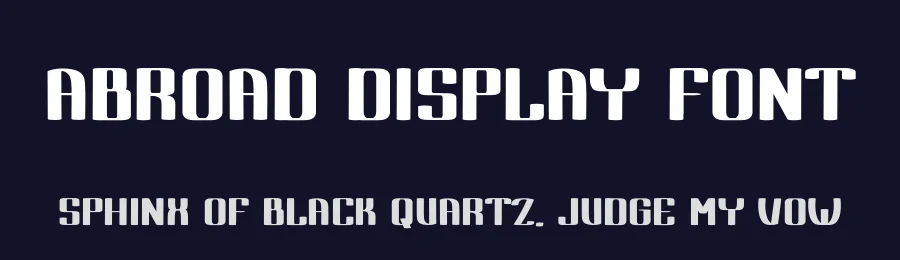 Abroad Display Font by freshtypeink — Display Font — thumbnail 2