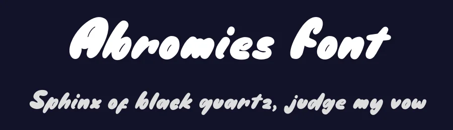 Abromies Font by enxyclo — Display Font — thumbnail 2