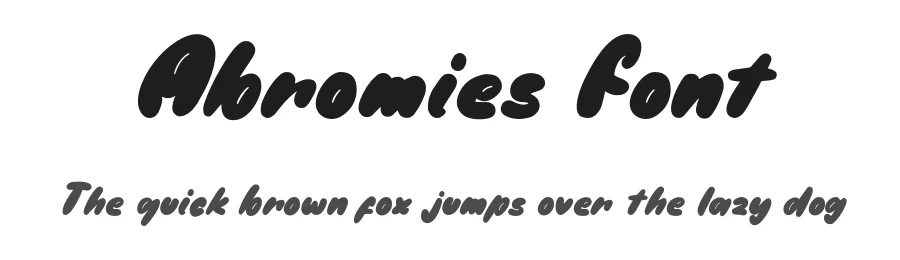 Abromies Font by enxyclo — Display Font