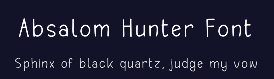 Absalom Hunter Font by perspectype — Script Handwritten Font — thumbnail 2