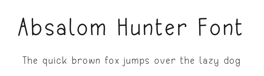 Absalom Hunter Font by perspectype — Script Handwritten Font