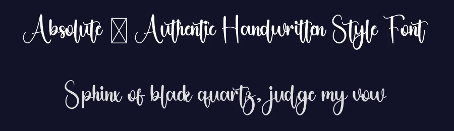 Absolute – Authentic Handwritten Style Font by freshtypeink — Script Handwritten Font — thumbnail 2