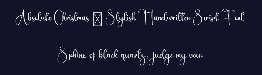 Absolute Christmas – Stylish Handwritten Script Font by freshtypeink — Script Handwritten Font — thumbnail 2