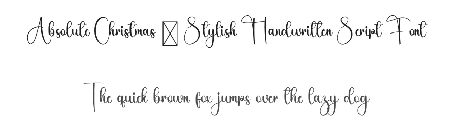 Absolute Christmas – Stylish Handwritten Script Font by freshtypeink — Script Handwritten Font