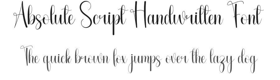 Absolute Script Handwritten Font by andikastudio — Script Handwritten Font