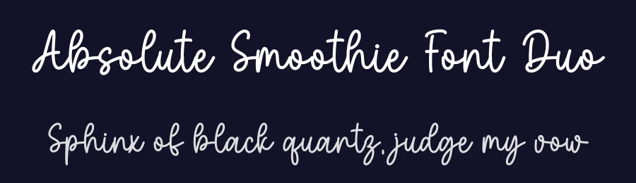 Absolute Smoothie Font Duo by DN Creative — Script Handwritten Font — thumbnail 2