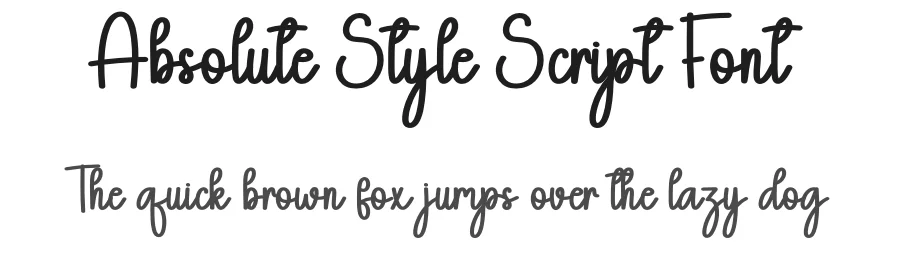 Absolute Style Script Font by andikastudio — Script Handwritten Font
