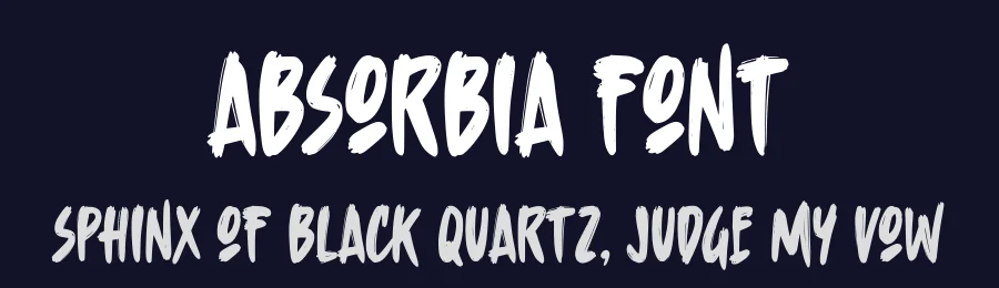 Absorbia Font by Almarkhatype — Display Font — thumbnail 2