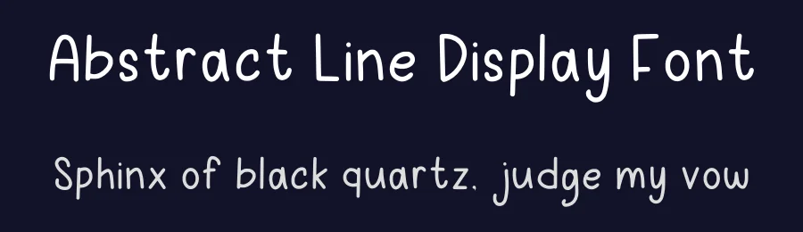 Abstract Line Display Font by Craftedtype — Decorative Font — thumbnail 2
