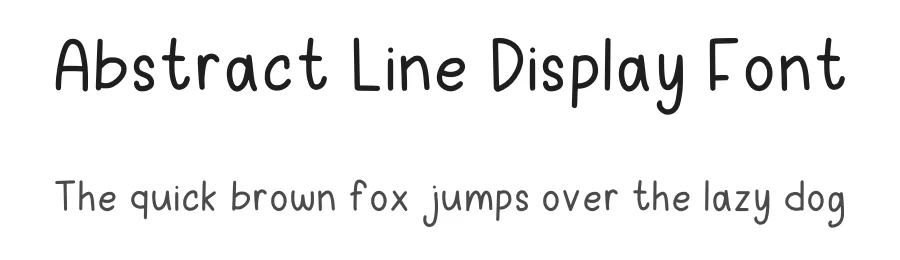 Abstract Line Display Font by Craftedtype — Decorative Font