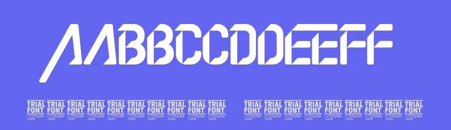 Abstract Network – Futuristic Font by 177Studio — Display Font — thumbnail 3