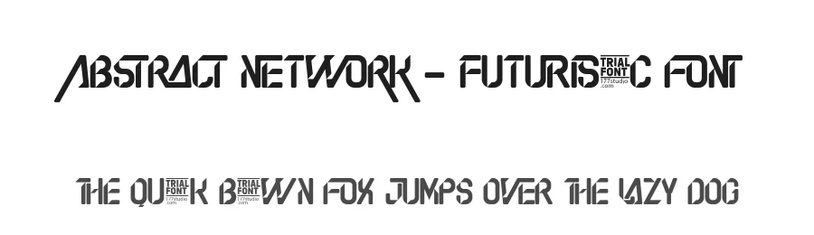 Abstract Network – Futuristic Font by 177Studio — Display Font