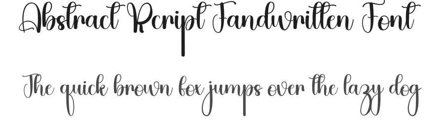Abstract Script Handwritten Font by inermediaSTUDIO — Script Handwritten Font