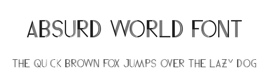 Absurd World Font by nihstudio — Display Font