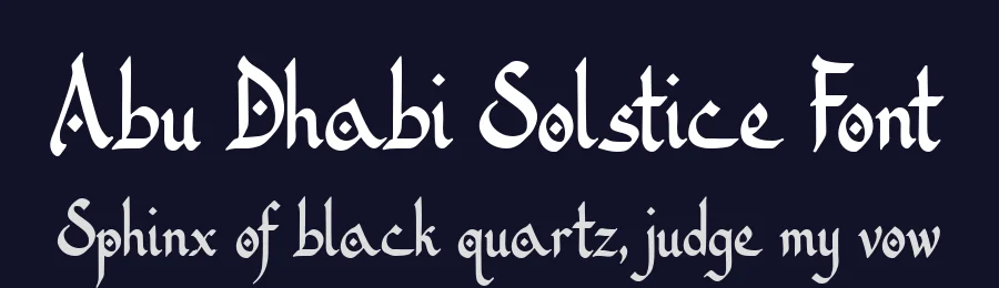 Abu Dhabi Solstice Font by letterhanna — Script Handwritten Font — thumbnail 2