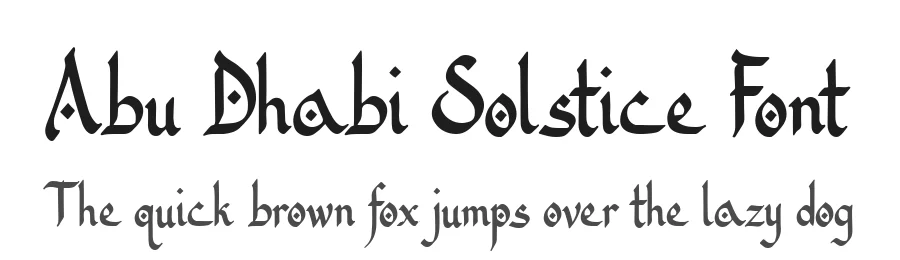 Abu Dhabi Solstice Font by letterhanna — Script Handwritten Font
