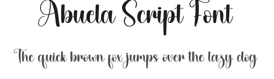 Abuela Script Font by creativeletter — Script Handwritten Font