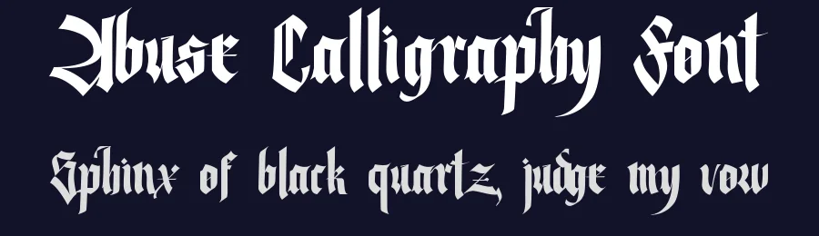 Abuse Calligraphy Font by Monofonts — Script Handwritten Font — thumbnail 2