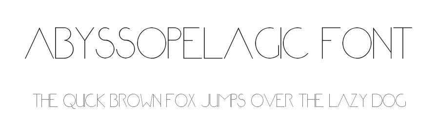 Abyssopelagic Font by Mark White — Sans Serif Font