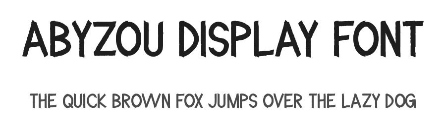 Abyzou Display Font by Maiko Hatta — Display Font