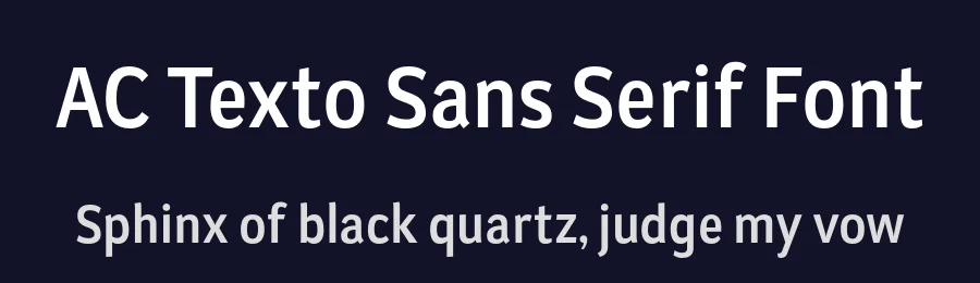 AC Texto Sans Serif Font by Antoine Crama — Sans Serif Font — thumbnail 2