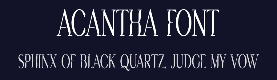 Acantha Font by vpcreativeshop — Display Font — thumbnail 2