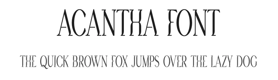 Acantha Font by vpcreativeshop — Display Font