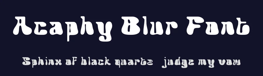 Acaphy Blur Font by craftsupplyco — Display Font — thumbnail 2