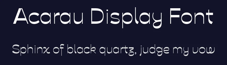 Acarau Display Font by Tipogra Fio — Display Font — thumbnail 2