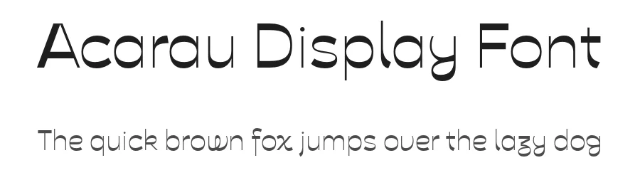Acarau Display Font by Tipogra Fio — Display Font