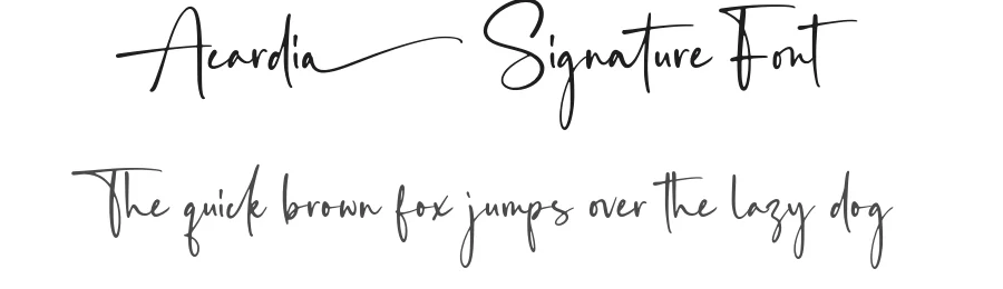 Acardia Signature Font by Letteralle Studio — Script Handwritten Font