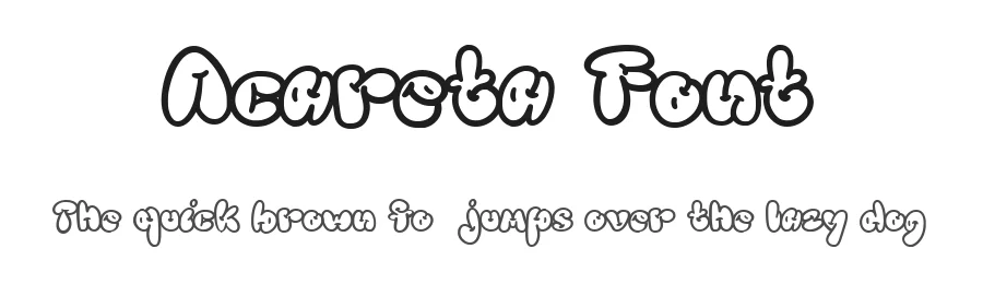 Acareta Font by The_Type โ Decorative Font