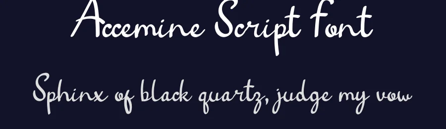 Accemine Script Font by planetz studio — Script Handwritten Font — thumbnail 2