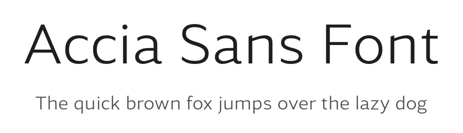 Accia Sans Font by Mint Type — Sans Serif Font
